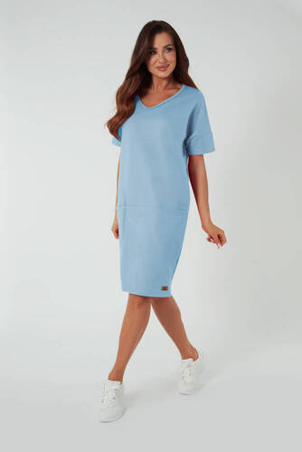 Туніка жіноча Stella короткий рукав  Italian Fashion ,- блакитний