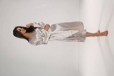 Сатиновий халат 798 Classic Forex,- бежевий