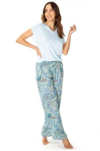 Піжама жіноча 86634 Laguna Mewa, - блакитний/принт