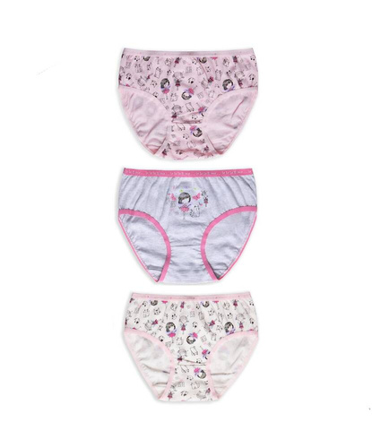Набір трусиків для дівчинки 3шт. G-245 SD A'3 Lama, - mix kolor