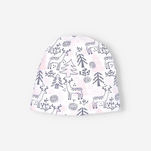 Шапочка для немовлят з органічної бавовни ABN-4465 Jelonki Nini druk