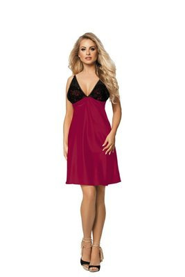 Debbie Koszulka satynowa damska DKaren - Bordo