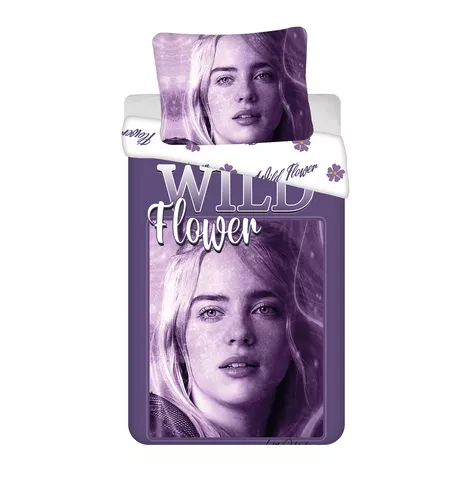 Постіль Billie Eilish 140x200 бавовняна Jerry Fabrics із блискавкою