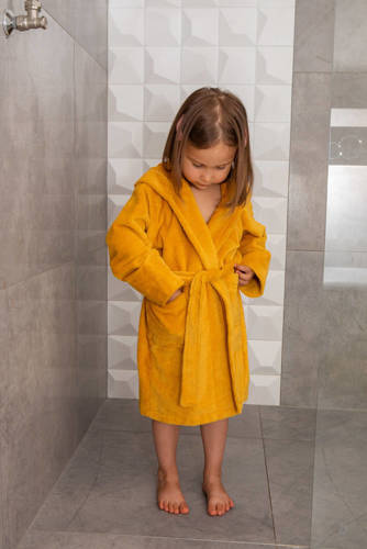 Bamboo Халат дитячий бамбуковий ByShelly - гірчичний