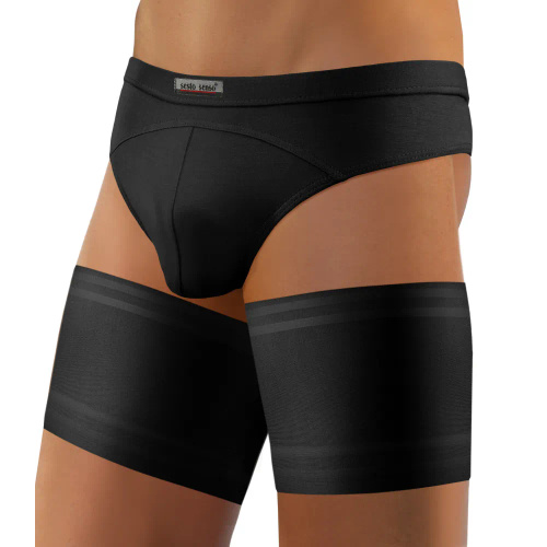 Чоловічі бандалетки на стегна Sesto Senso, - чорний