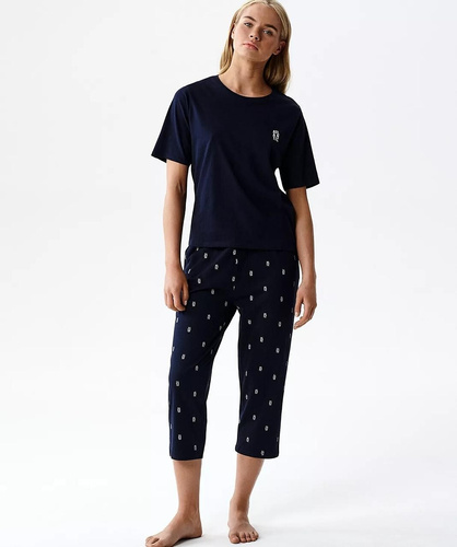 Жіноча піжама Atlantic NLP-511 100% бавовна комфорт штани 3/4