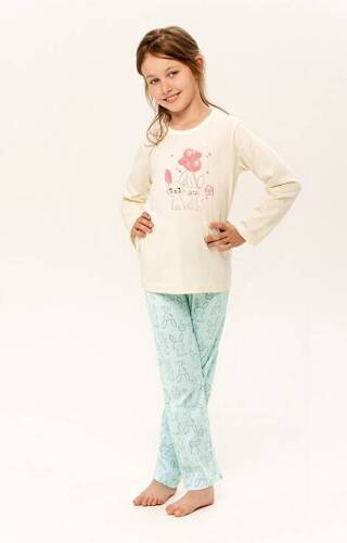 Піжама для дівчинки 3269, 3270 Tabbie Taro, - кремовий