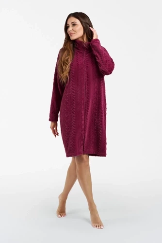 Жіночий халат Rena Italian Fashion — м’який, теплий, на блискавці