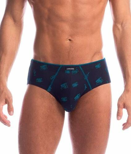 Набір трусів чоловічі M-1022 SD Lama, -темно-синій/блакитний