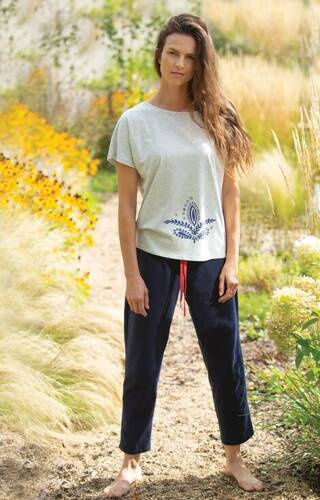 Піжама жіноча LNS 338  Key - сірий