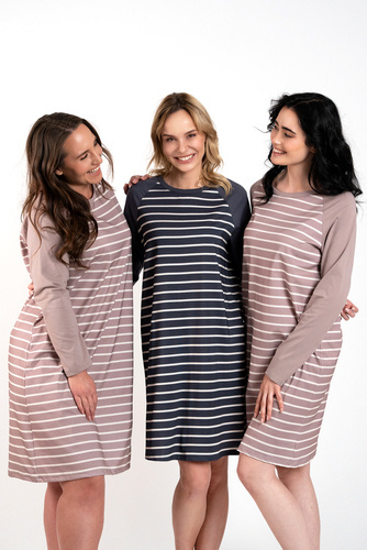 Нічна сорочка жіноча Oda Italian Fashion -графітовий