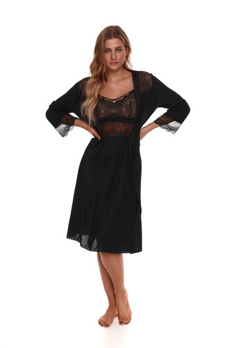 Пеньюар/халат жіночий 501 Lupoline,- чорний