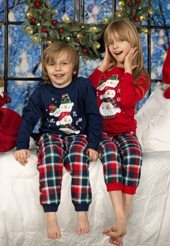 Піжама для дівчинки 594/172 592/172 Snowman 2 Cornette, - Червоний