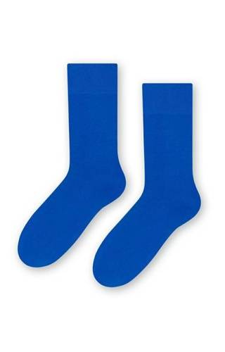 Однотонні чоловічі костюмні шкарпетки art.056  Steven, - сині 092