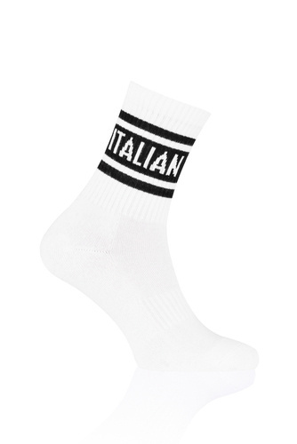 ДОВГІ ШКАРПЕТКИ S155D VINTAGE – ITALIAN FASHION (білий/чорний)