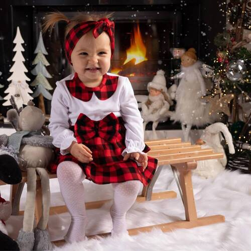 Дитяча блузочка з довгим рукавом 163570 "Magia Świąt" Nicol, - білий