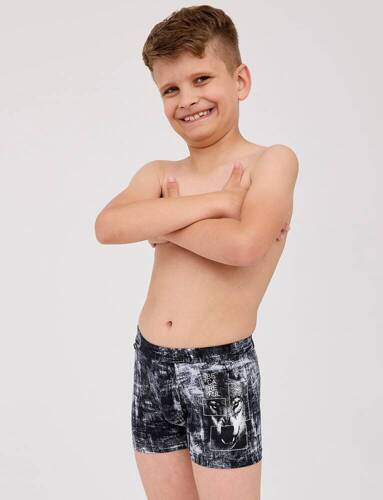 Боксерки для хлопчика 700/144 Wolf 2 Kids Boy Cornette, - чорний