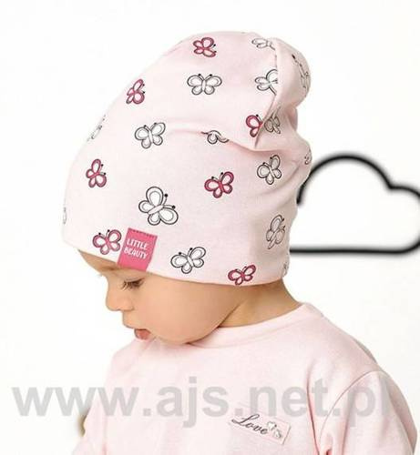 Дитяча шапка для дівчинки 46-034 AJS mix kolor