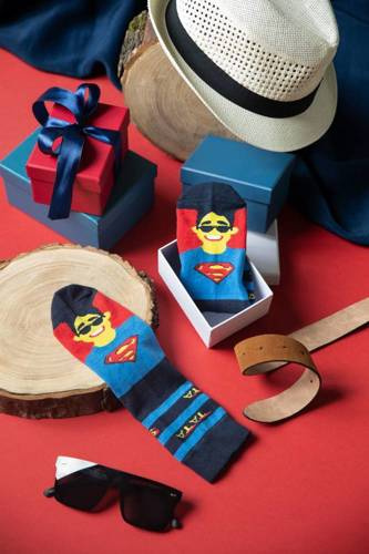 Чоловічі шкарпетки Italian Fashion — бавовняні з принтом