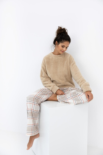 Жіноча піжама Joyce Sensis – тепла піжама з м’яким светром і фланелевими штанами