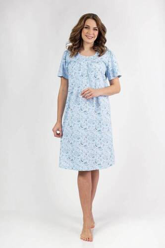 Нічна сорочка жіноча 014 Regina, - блакитний