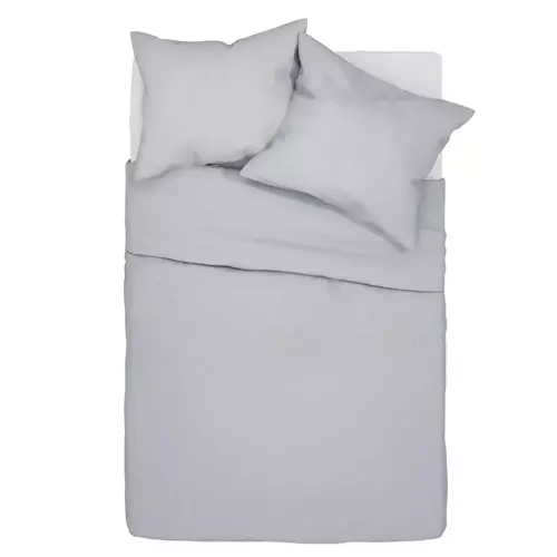 Однотонна бавовняна постільна білизна Simply Spod Igły i Nitki, - сіра