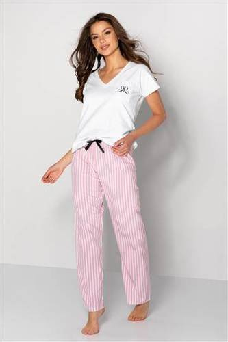 Піжама жіноча Jennifer  Momenti Per Me, - білий, рожевий