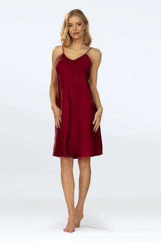 Нічна сорочка-комбінація Amina  DKaren,- бордовий