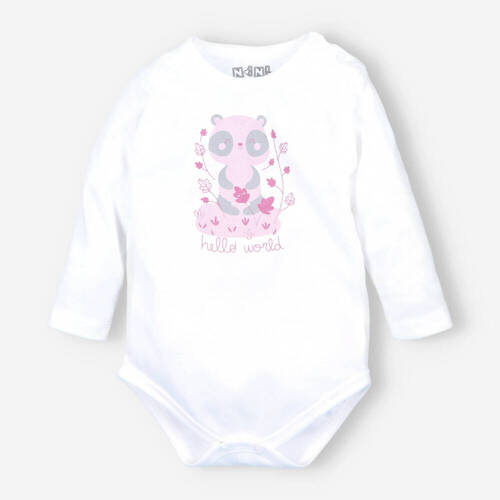 Боді з органічної бавовни Wesoła Panda Nini екрю