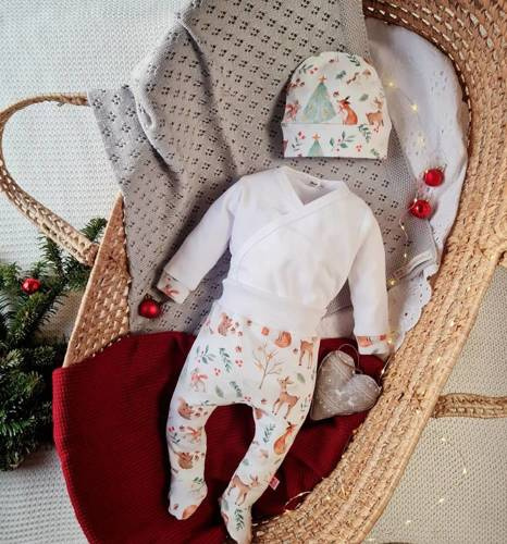 Дитячий комплект-трійка 3319 Christmas Animals Marija, -