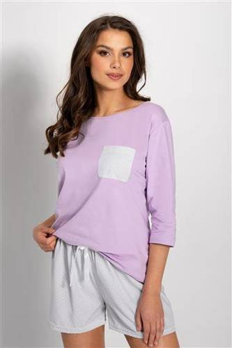 Lily піжама жіноча Momenti Per Me lila-grey