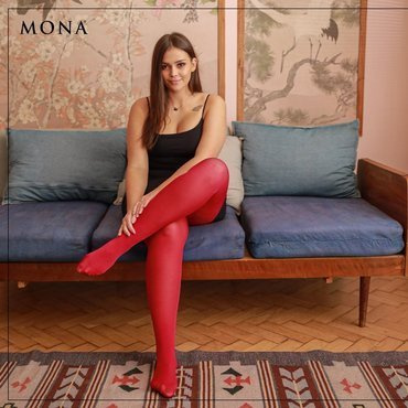 Elizabeth Колготки Queen Size 70 den, ruby – матові, кольорові, великі розміри