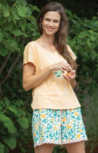 Піжама жіноча  LNS 967  Key - помаранчивий