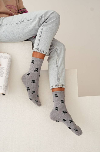 Шкарпетки жіночі 0200-118 Małe Misie Milena, - меланж