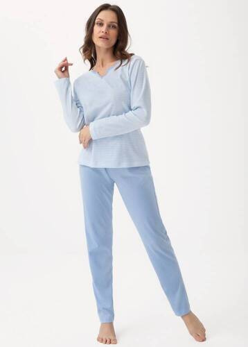 Піжама жіноча 395 Luna, - блакитний