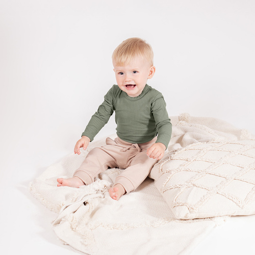 218097 Yogi Bear Боді бавовняне Nicol – довгий рукав, хакі