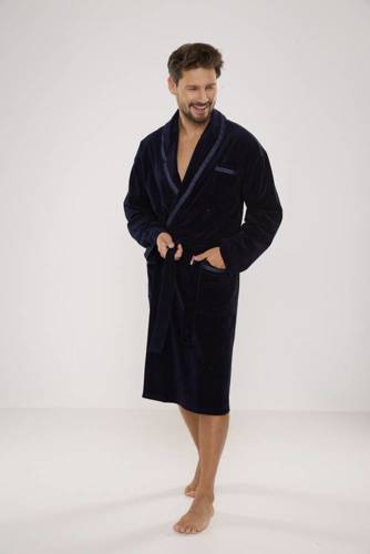 Халат чоловічий 666 Ronaldo De Lafense темно-синій