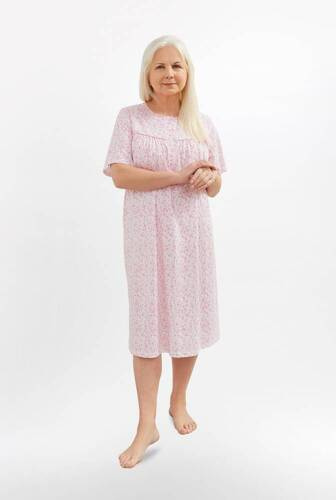 Нічна сорочка жіноча 203 Bogna I на гудзиках Martel,- рожевий