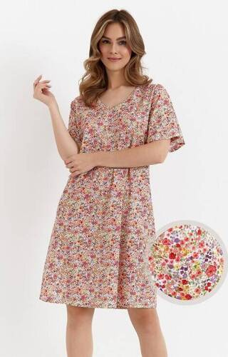 Нічна сорочка 458 Cana, - червоні квіти