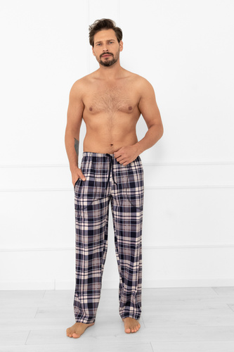Чоловічі піжамні штани Edwin Italian Fashion – бавовна, довгі, клітинка