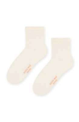 Шерстяні шкарпетки жіночі ART.130 Natural Merino Wool Steven, кремовий 003