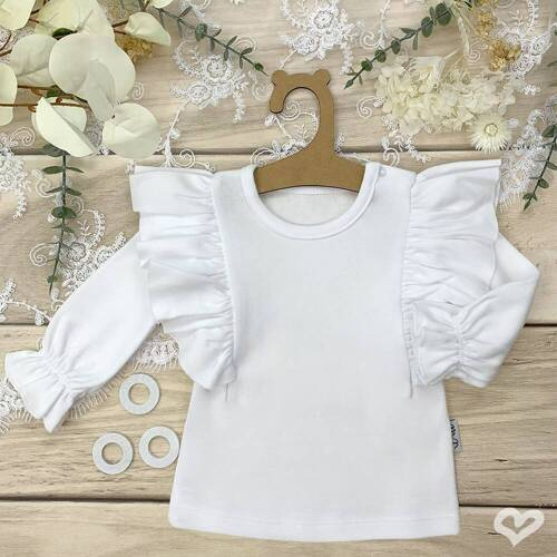 Біла блузка для дівчинки 163572 "Magia Świąt" Nicol, - білий