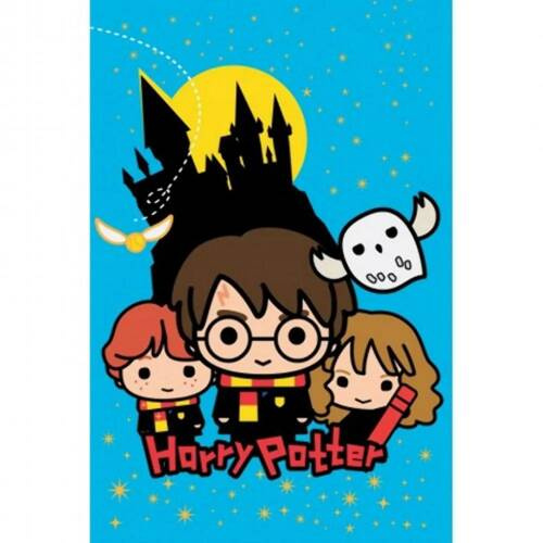 Флісовий плед дитячий Harry Potter Halantex, - блакитний