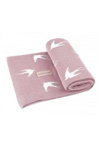 Бамбуковий пледик для дитини 2108 Swallow Doctor Nap, - рожевий