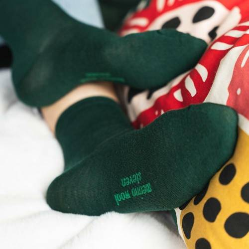 Шерстяні шкарпетки жіночі ART.130 Natural Merino Wool Steven, зелений 008