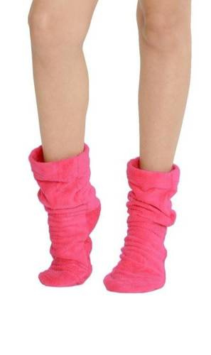 553/554 Wellsoft Плюшеві шкарпетки для сну De Lafense - рожевий