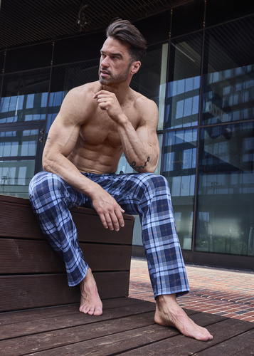 Чоловічі піжамні штани 691/52 Cornette, - темно-синій