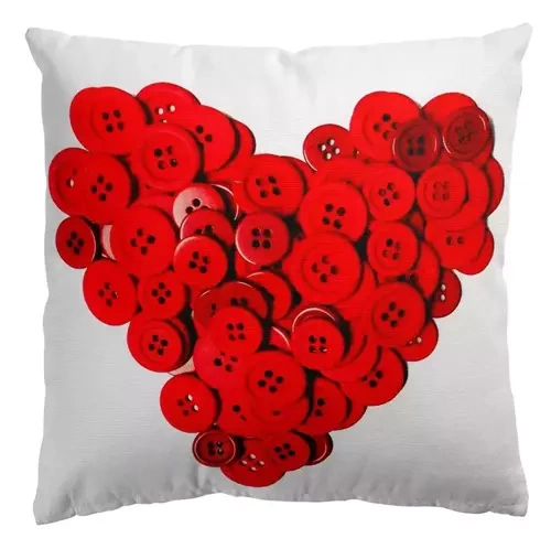 Декоративна наволочка Jess Eco Buttons Domarex, - білий