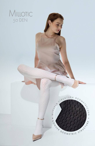 Колготки жіночі  Millotic 3D,  50 den Knittex -nero