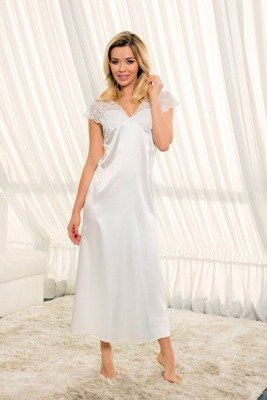 Нічна сорочка Mactan Kalimo – довга сатинова сорочка з мереживом